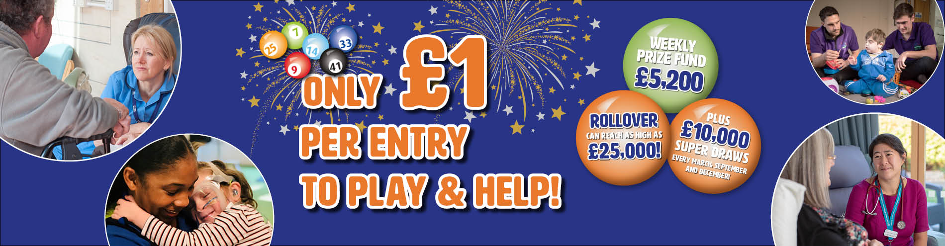 Only £1 per Game number to play and help