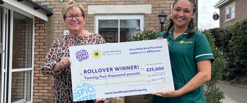 Congratulations Jackie, our £25,000 Rollover Winner!