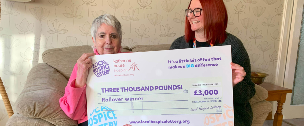 Our £3,000 Rollover winner, Sandra!